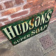 Hudsons Green - Metal Advertising Wall Sign