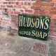 Hudsons Green - Metal Advertising Wall Sign