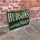 Hudsons Green - Metal Advertising Wall Sign