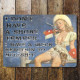 I don&#039;t have a Short Temper - Pin Up Girl - Metal Travel Wall Sign