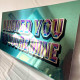 I Linked You So Your Mine Pub Bar Mirror - Mirroed Metal Wall Sign