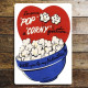 I&#039;m Gonna Pop A Corny Question Will You Be My Valentine ? - Metal Travel Wall Sign