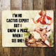 I&#039;m No Cactus Expert But I Know A Prick When I See One - Pin Up Girl - Metal Wall Sign