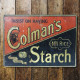 Insist on Having Colmans Starch - Metal Advertising Wall Sign