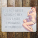 It&#039;s Not About Seducing Men - Pin Up Girl - Metal Travel Wall Sign