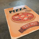 Italian Pizza Take Away Food - Metal Retro Wall Sign