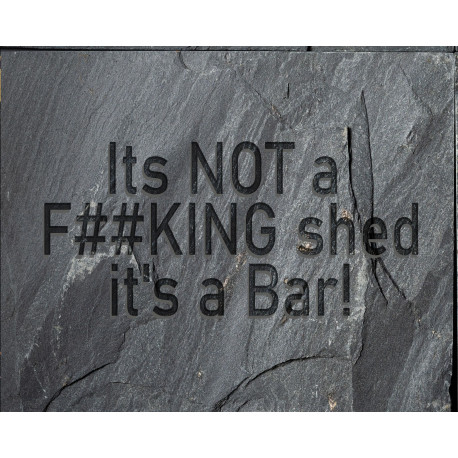 Its NOT a shed it's a Bar - Home Bar  - Metal Wall Sign