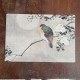 Japanese Bird Vintage Botanical Plant - Metal Sign