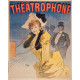 Jules Cheret Theatrophone - Metal Fine Art Wall Sign