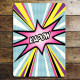 Kapow Comic Style writing - Metal Pop Art Wall Sign