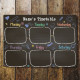 kids timetale Weekly Planner Board  Personalised Dry Wipe Whiteboard To Do List Notes - Metal