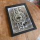 Lager Beer Mirror  - Mirroed Metal Wall Sign