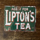 Liptons Tea - Metal Advertising Wall Sign