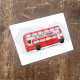 London Bus Watercolour   - Metal Advertising Wall Sign