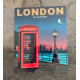 London Telephone Box - Metal Advertising Wall Sign