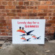 Lovely Day For A Guinness 3 Toucans - Metal Advertising Wall Sign