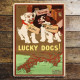 Lucky Dogs GWR Rail - Metal Travel Wall Sign