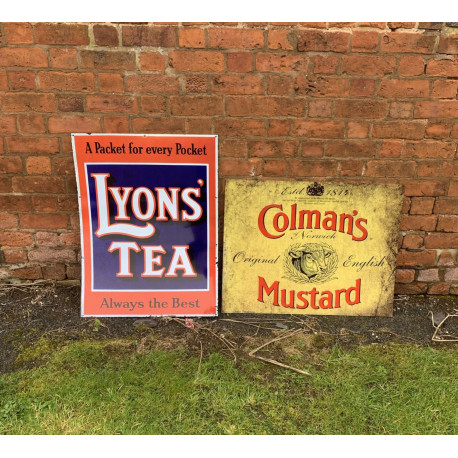 Lyons Tea A Packet For Every Pocket - Metal Advertising Wall Sign