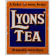 Lyons Tea A Packet For Every Pocket - Metal Advertising Wall Sign