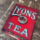 Lyons Tea The Finest Obtainable - Metal Advertising Wall Sign