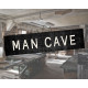 Man Cave Black Door Metal Sign Plaque