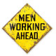 Men At Work - Metal Square Wall Sign