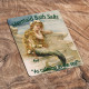 Mermaid Bath Salts As Calming as the sea - Metal Advertising Wall Sign