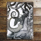 Mermaid Octopus-  Metal Sign Plaque - Sea Bathroom