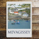 Mevagissey Cornwall - Metal Travel Wall Sign