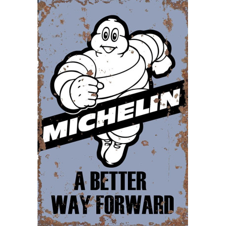 Michelin A Better Way Forward  Tires  - Metal Vintage Wall Sign