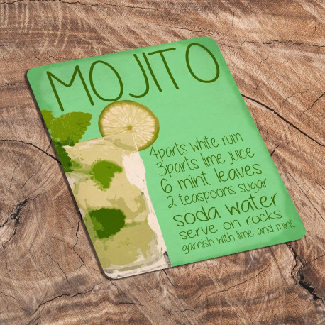 Mojito Cocktail Drink - Metal Humour Wall Sign