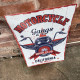 Motorcycle gangs Motorbike garage - Metal Retro Wall Sign