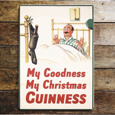 My Goodness My Christmas Guinness - Metal Advertising Wall Sign