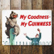 My Goodness My Guinness Bear  - Metal Advertising Wall Sign