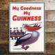 My Goodness My Guinness Pelican - Metal Advertising Wall Sign