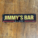 Name Bar Personlised Custom Your Any Text Metal Long Sign Plaque