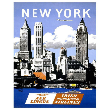 New York - Metal Travel Wall Sign