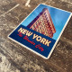 New York The Wonder City - Metal Travel Wall Sign