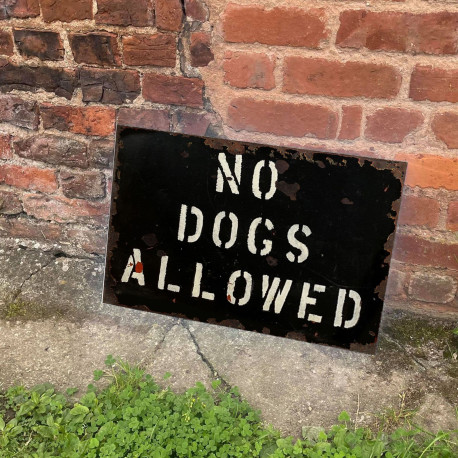 No Dogs Allowed - Metal Advertising Wall Sign