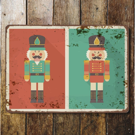 nutcracker Christmas- Metal Advertising Wall Sign (1)