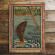 Old Fishing Fish - Metal Sign Plaque