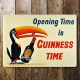 Opening Time Is Guinness Time Toucans - Metal Advertising Wall Sign