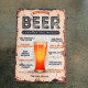 Order A Beer Around the world   - Metal Vintage Wall Sign