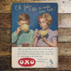 Oxo Cube  Oh John I like to make mine Last - Metal Advertising Wall Sign