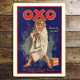 Oxo Cube and so to bed It&#039;s Meat &amp; Drink to you - Metal Advertising Wall Sign