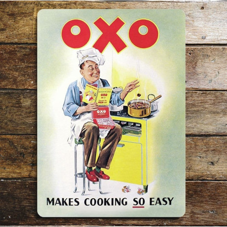 Oxo Cube Makes Cooking So Easy - Metal Advertising Wall Sign