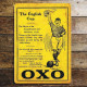 Oxo Cube The English Cup - Metal Advertising Wall Sign