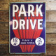 Park Drive Plain &amp; Cork Tipped Cigarette - Metal Advertising Wall Sign