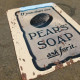 Pears Soap Ask For It Bath Vintage Advert Advetisement Metal sign Bathroom