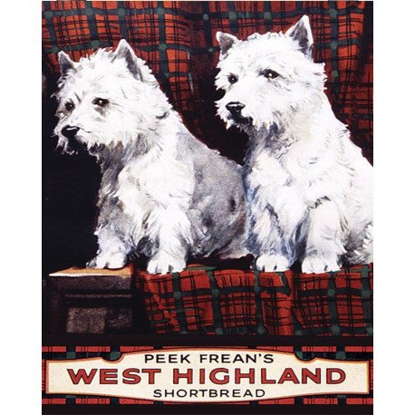 Peek Freans West Highland Shortbread - Metal Advertising Wall Sign